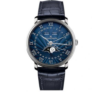 OM Blancpain 6654 Moon Phase Display Series أقوى نسخة مطورة من V2 Blancpain Villeret Classic 6654