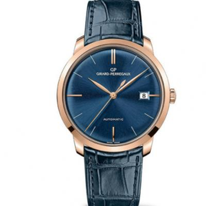 FK Girard Perregaux 1966 Series 49525-52-432-BB4A Men's Mechanical Watch Rose Gold Blue PlateFK Girard Perregaux 1966 Series 49525 Men's Mechanical Watch Rose Gold Black Plate