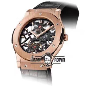 تم تغيير الحركة المستوردة TF Hublot (Hublot) 505.TX.0170.LR إلى الحركة الميكانيكية الأوتوماتيكية الأصلية HUB6010