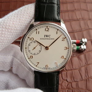 IWC البرتغالي IW524204 الميكانيكية الرجال ووتش، الفضة / مؤشر الذهب