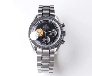 ساعة رجالية من JH Boutique V2 مطورة من أوميغا أوميغا مون لاندينغ سبيدماستر.