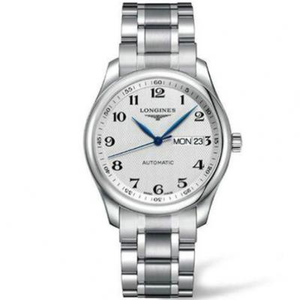 jf Longines Master Series L2.755.4.78.6 الإصدار العلوي المعاد إصدار التقويم المزدوج.