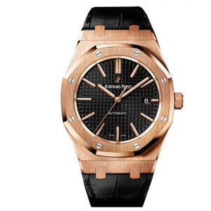 OM مصنع مشاهدة Audemars Piguet رويال أوك في الخارج 15400 الأصلي سلسلة 1.1 قالب مفتوح ارتفع الذهب الرجال ساعة الميكانيكية.