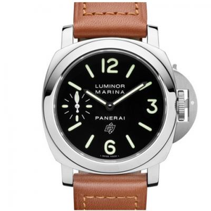 Panerai PAM005 LUMINOR series 6497 manual mechanical movement stainless steel case calfskin strap