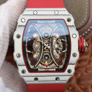 جراب Richard Mille RM53-01 مصنوع من ألياف الكربون TPT ، وهو قوي للغاية ومقاوم للصدمات ومقاوم للضرر ولديه حركة هيكلية معلقة. آلات الرجال الآلية