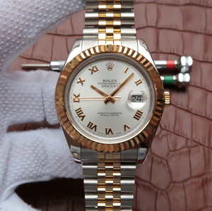 Rolex log type 126333 log series DATEJUST original analysis mold. 41MM diameter, 18k gold plated stainless steel, sapphire