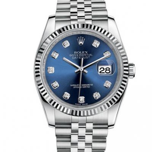 واحد إلى واحد نسخة متماثلة Rolex Datejust 116200 الرجال الميكانيكية ووتش السطح الأزرق.