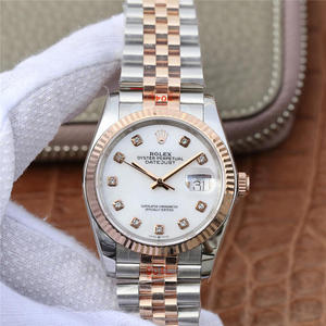 GM new log ladies 36mm rose gold 2018 new log 14k gold-covered series automatic mechanical movement stainless steel strap