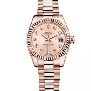 ساعة رولكس النسائية 179175-83135 G Datejust ، حركة ميكانيكية أوتوماتيكية ، قطر 26 مم ، ساعة للسيدات ، حزام وقضية من الفولاذ المقاوم للصدأ.