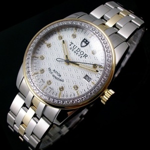 Swiss watch Hong Kong assembled Tudor Emperor Tuo Junjue series automatic mechanical men's watch diamond pavement