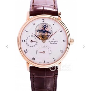 JB fabrikken Blancpain opgraderet version af den klassiske serie 6025-1542-55 ægte tourbillon herreur, opgradering 1: bevægelsen er mere pyntet med vask, der er