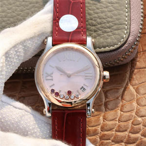 YF Chopard 30 års jubilæum Special Model Ladies Watch læderrem automatisk mekanisk bevægelse