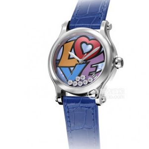 YF Chopard HAPPY DIAMONDS farverige serie 278559-3020 automatiske mekaniske bevægelse damer ur
