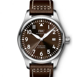 MKS Factory IWC Pilot Series IW327003 Mark Atten Kaffe Face Mænds Mekanisk Watch