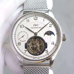 IWC portugisiske Power Sun Moon Star Series Real Svinghjul Mekanisk Mænds Watch