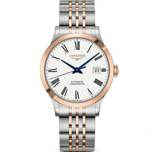 AF Longines Pioneer Series L2.820.5.11.7 Mænds Mekanisk Watch Top Re-enactment Tabel Niveau Mellem Rose Gold