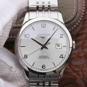 AF Longines Pioneer Series Mænds Mekanisk Watch New Style Slim Arc-formet sag Cover Kaffe Surface Steel Belt