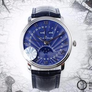 OM's seneste mesterværk V2 opgraderet version Den højeste version på markedet [Top] Blancpain Villeret Classic Series 6654 Moon Phase Display Watch