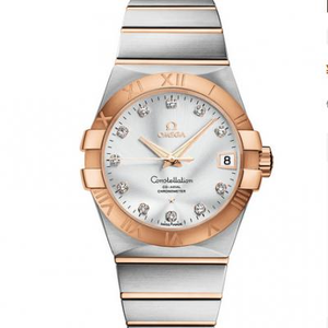 VS Factory Watch Omega Constellation Series 123.20.38.21.52.001 Diamond Rose Gold Double Eagle 8500 Bevægelse Automatisk Mekanisk 38