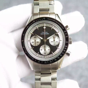Omega Speedmaster Serie tre små sekunder Kronograf Funktion rustfrit stål Mænds Mekanisk Watch