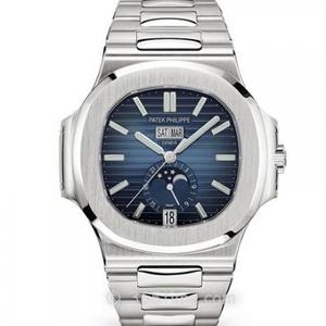 PF Patek Philippe Nautilus 5726/1A-010 Stål Band Moon Fase Mekanisk Mænds Watch