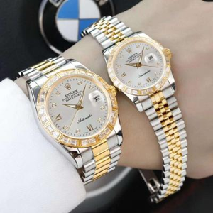 Rolex Datejust Series Couple Mænds og kvinders mekaniske Diamond Parret ure (Enhedspris)