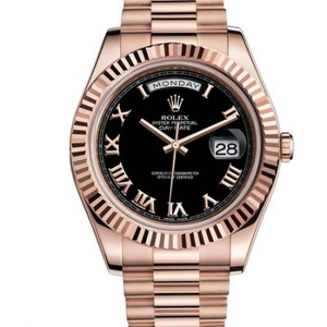 Rolex model: 218235 romersk skala sort urskive serie uge kalender type mekanisk mænds ur
