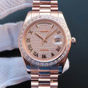 Rolex log dag kalender type 218399 Gypsophila mekanisk mænds ur.