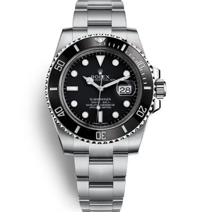 N Factory v8S version Rolex Blackwater Ghost Submariner serien 116610LN Black Ghost v7 opgraderet version