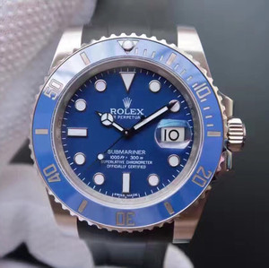 Rolex SUB Submariner serien 116619LB blå vand spøgelse blå spøgelse blå spøgelse v5 version tape model, 2836 bevægelse, safir spejl, 316l fast