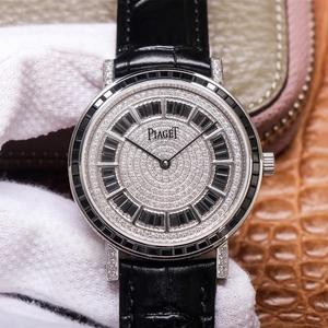 UU Piaget Piaget Ekstraordinære Treasure Series G0A40228 Ultra-tynde Full Rhinestone Mænds Mekanisk Bælte Watch