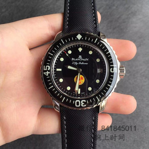 N Factory Blancpain Halvtreds Hunts Limited Edition Super Luminous Domed Sapphire Crystal Bezel