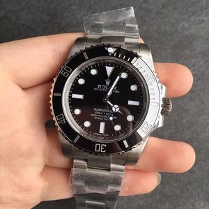 [N fabriksbutik] Top replika Rolex Submariner ingen kalender sort ansigt automatisk mekanisk ur