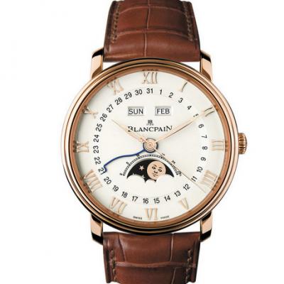 om fabriks replika Blancpain VILLERET klassiske serie 6654-3642-55B herre mekanisk ur. - Klik på billedet for at lukke