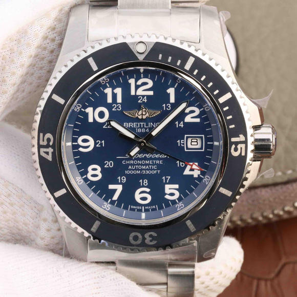 GF Factory Breitling A17392D8 Superocean II (SUPEROCEAN Ⅱ) serie bælte til mænds mekaniske ur. - Klik på billedet for at lukke