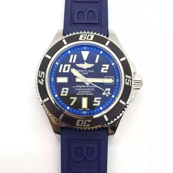 Breitling Superocean serie 2836 automatisk mekanisk bevægelsestape herre mekanisk ur. - Klik på billedet for at lukke