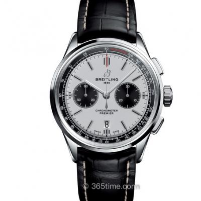 Breitling Premier B01 Kronograf ur, automatisk mekanisk kronograf bevægelse, koskind Rem, Herreur - Klik på billedet for at lukke