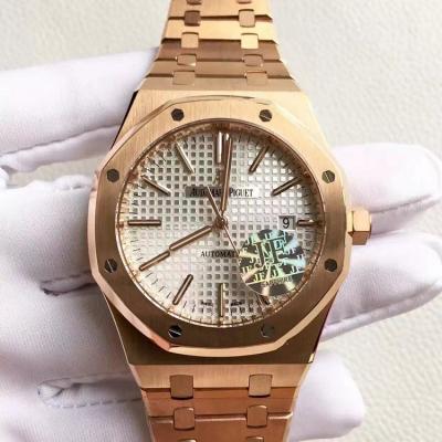 [Rigtige skud] JF boutique Audemars Piguet Royal Oak serien fuld rosa guld stål bælte modeller mandlige 15400,41mm, kvindelige 15450,31mm - Klik på billedet for at lukke