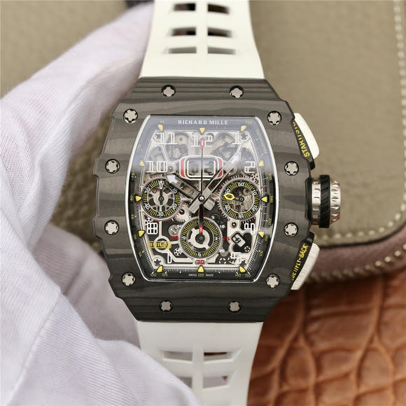 KV Richard Mille Miller RM11-03 Series Mænds Mekanisk Watch (Black Tape) - Klik på billedet for at lukke