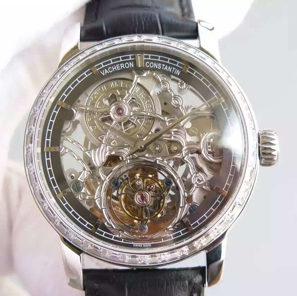 Vacheron Constantin nye reelle tourbillon; tourbillon Movement 42mm diameter mænds ur. - Klik på billedet for at lukke