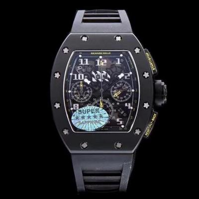 KV Taiwan factory's strongest masterpiece arrives in small quantities, Richard Mille RM-011 black ceramic limited edition, strong attack, high-end quality - Klik på billedet for at lukke