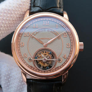 LH Lange 1815 Serie 730.32 sandgestrahlte Herrenuhr mit limitierter Auflage und manuellem Tourbillonwerk