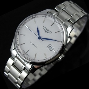 Schweizer Uhr Longines Master Serie Herrenuhr Schweizer Original Uhr Ganzstahl automatische mechanische Uhr Stahlgürtel Herrenuhr weiße Nudelskala