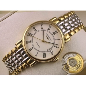 Schweizer Uhr hohe Imitation Longines prächtige Serie Herrenuhr 18K gold automatische mechanische Uhr weißes Gesicht