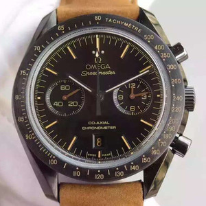 Omega Speedmaster Serie dunkle Seite des Mondes neue Oberfläche Keramik Ring Mund Gebogen Saphirglas, One-to-One 9300 automatische mechanische Uhrwerk Maschinen