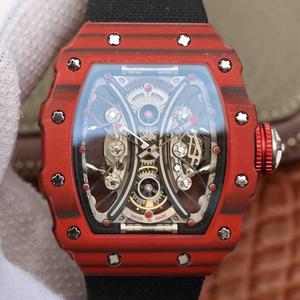 kv Richard Mille RM53-01 Herren mechanische Uhr TPT Kohlefaser High-End Material
