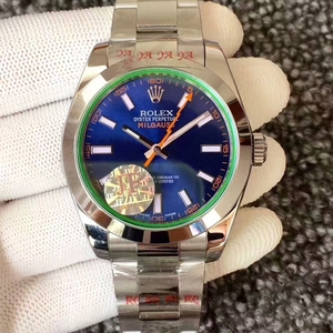 JF Fabrik eins zu ein Saplizieren Rolex Milgauss Serie 116400-GV-72400 mechanische blaue Scheibe UhrN Factory Audemars Piguet Survivor v2 Version 7750 Automatikwerk N Factory Upgraded Survivor