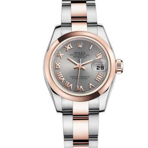 Rolex Ladies Datejust, Automatisches mechanisches Uhrwerk, 26 mm Durchmesser, Damen, Edelstahlgehäuse und Armband, dichter Boden. .