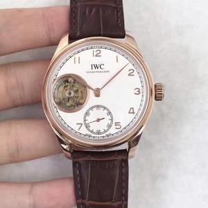 Marke: IWC (Portugiesische Tourbillon-Serie) TF Boutique-Stil: Automatische mechanische Gürteluhr Herrenuhr