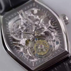 Vacheron Constantin (Malta Serie hohltourbillon) Automatische mechanische echte Tourbillon mechanische Herrenuhr